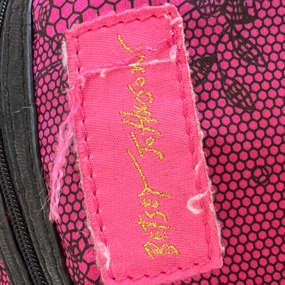 Betsy Johnson WHIP & STUDS Lamb Leather Slouchy Black Purse. RARE FIND - Picture 5 of 8